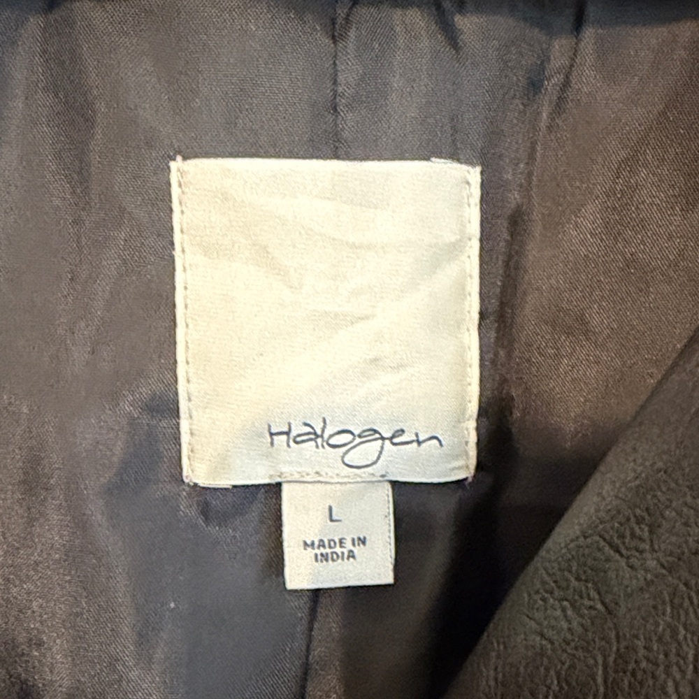 Halogen Two-Tone Leather Jacket - image 2
